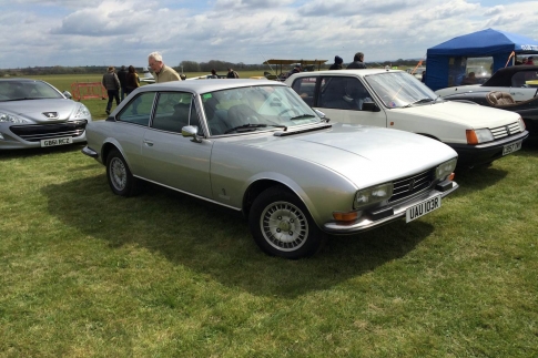 504 Coupe on CPUK stand at Bicester Heritage - Drive-It-Day