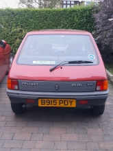 Rear of car