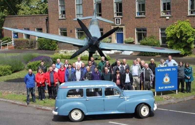 CPUK Members at RAF Benson en-route to the Millbrook Proving Ground and the Shuttleworth Collection