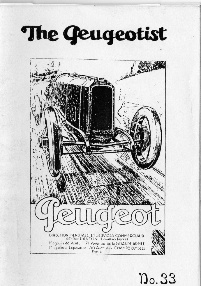 The Pugeotist issue 33 cover