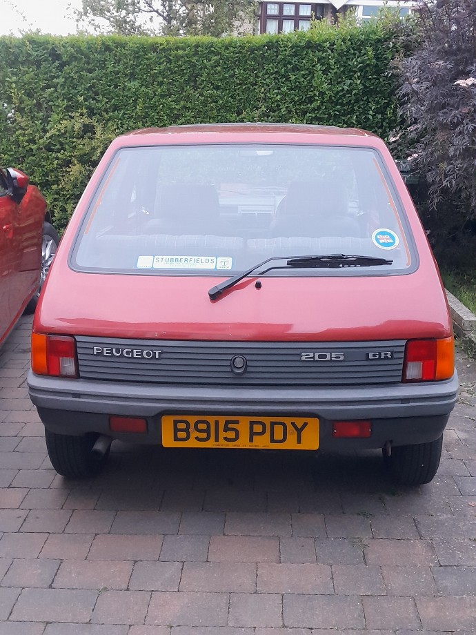 Rear of car